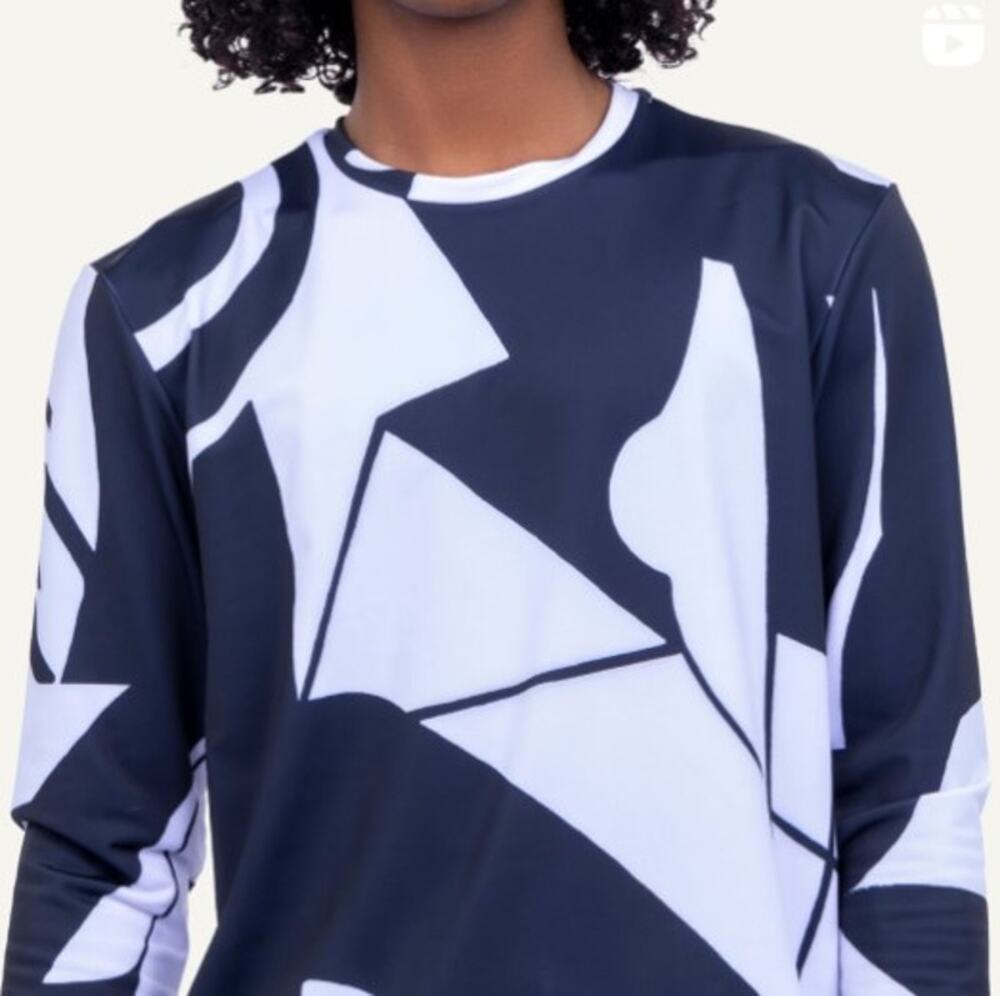 Swiminista x James Peter Henry Good Vibes Rashguard La Peer Black & White L NWT